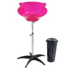Portable 10L Salon Removable Vertical Shampoo Bowl Basin Height Adjustable