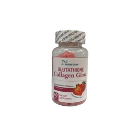 Nature Glow Glutathione Collagen Glow Chewable Gummies – 60 Count Dietary Supplement with NR900 NAD for Skin Brightening, Radiance & Wellness