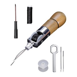 BTtime Leather Craft Hand Sewing Machine Speedy Stitcher Hand Sewing Machine Needle Hand Sewing Threader Leather Sewing Needle Set Leather Sewing Needles with 2 Needles Included One Hand Sewing Convenient for Leather Craft Sewing