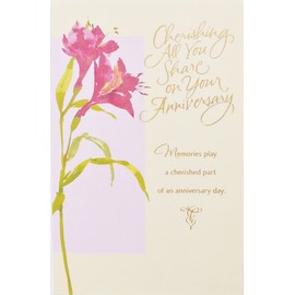 On Your Anniversary - "You've shared the ups and downs of life in a hundred loving ways" - Wedding Greeting Card …