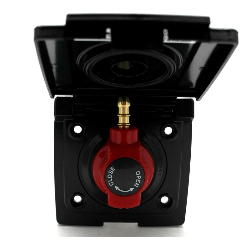 Bullfinch Caravan Black BBQ Gas point and Quick Release Plug