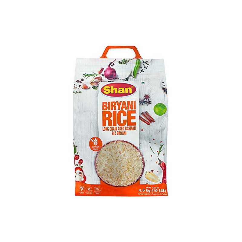 Shan - Extra Long Grain Aged Basmati Biryani Rice (10