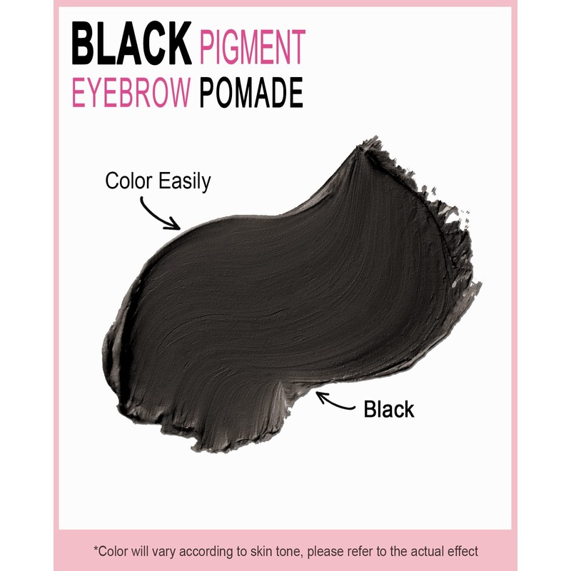 Black Eyebrow Stamp Stencil Kit Black for Black Women, Perfect