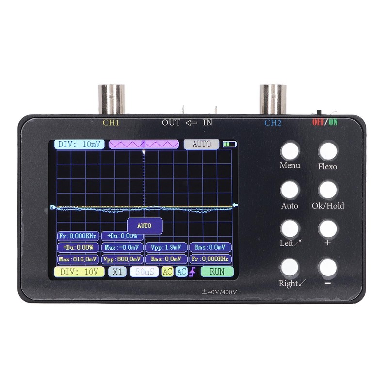 Digital Oscilloscope Portable Dual Channel 3.2 Inch Digital Automotive Oscilloscope