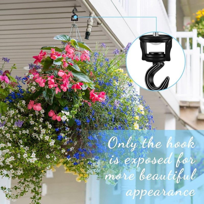 xelea Orchid Hook for Hanging Plants Swivel Hook for Ceiling