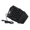 One Handed Gaming Keyboard USB Wired RGB Backlit 35 Keys