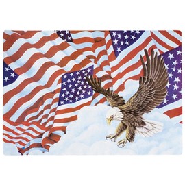 American Flag and Eagle Paper Placemats - 9.75in. X 14in. (25)