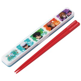 Skater ABC3AG-A Jujutsu Kaisen Chopsticks and Case Set, 7.1 inches (18 cm), Antibacterial, Made in Japan