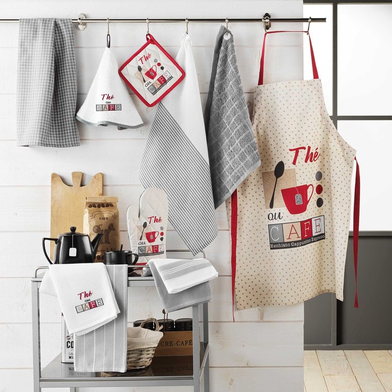 Douceur d'Intérieur, 2 Tea Towels 50 x 70 cm Cotton