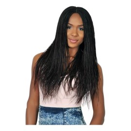 Lomxe Peluca Trenzada Brasileña Africana De 66 Cm.