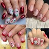 Christmas Nail Art Stickers Xmas Snowflake Snowman Nail Decals 3D