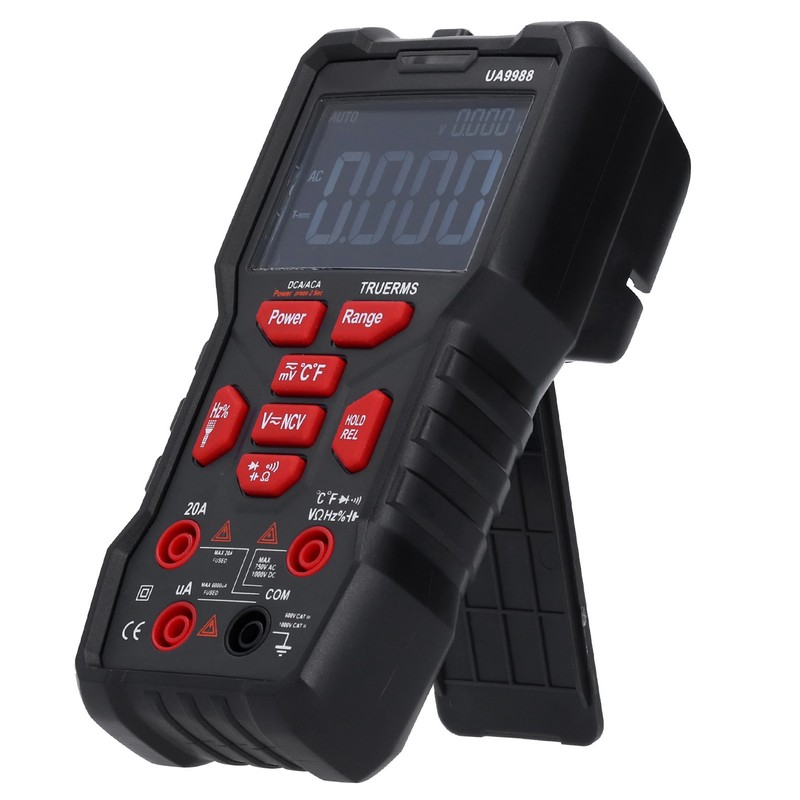 UA9988 Digital Multimeter AC/DC Current Voltage Capacitance Resistance Measurement Black