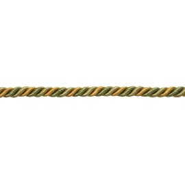 DÉCOPRO Olive Green Gold 5/16" Decorative Rope Cord Peaceful Harmony [By The Yard]
