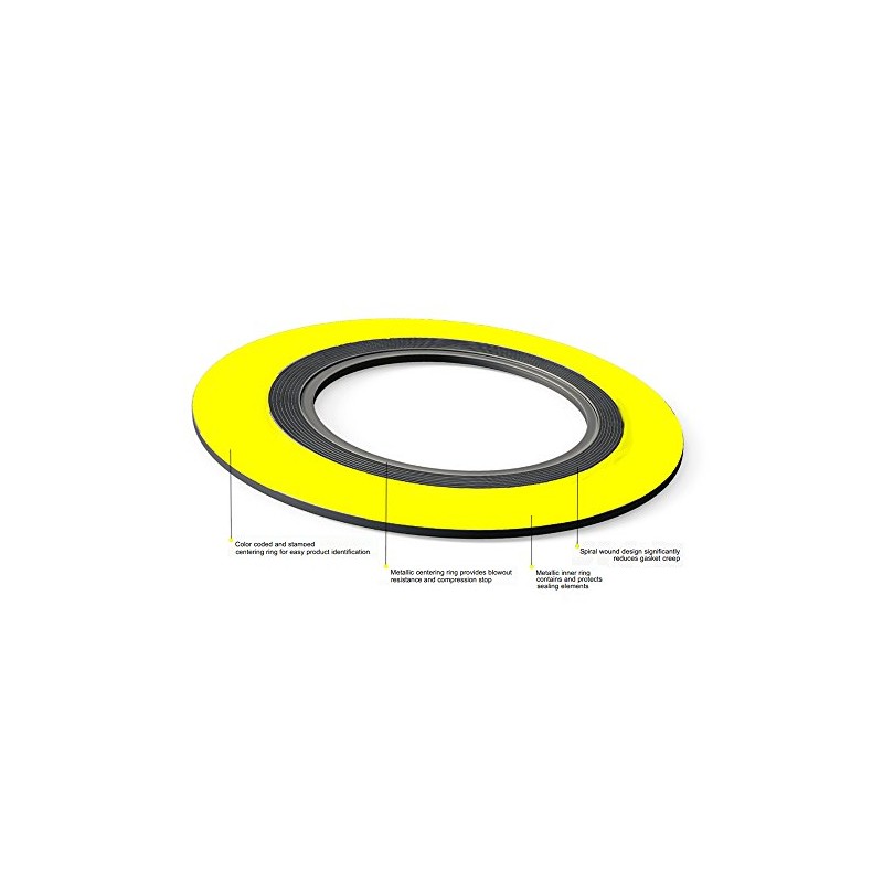Sterling Seal & Supply SSS 9000IR.500304GR150X6 Spiral Wound Gasket with