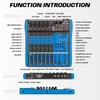 BEKBOES Professional Audio Mixer, 6 Channel, Input 48V Phantom Power