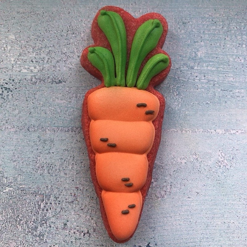 LILIAO 5" Carrot Cookie Cutter, Stainless Steel