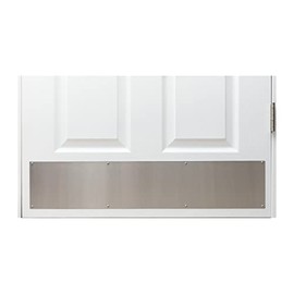 Stainless Steel Door Kick Plate Mop Plate Protection Plate, 12" x 32" Size, for Door Widths 33"+