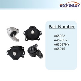 GXYWADY 4 PCS Engine Mounts Transmission Mount Replacement for MDX 2007-2009 Replacement for A65022 A4526HY A65097HY A65016