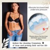 Toulite 10 Pcs Cotton Bra Liners 3 Layer Rectangle Under