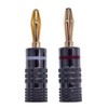 4 x Banana Plug Speakers 1 Pair - 24K Gold-Plated