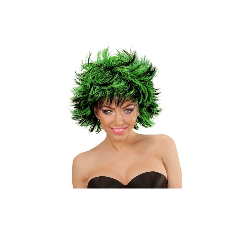 Widmann 04416 ? Two Tone Gesträhnte Wig, Short, Green