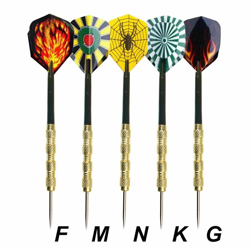 15 pcs(5 Sets) of Steel Tip Darts Needle Slim Barrel