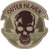 Velcro Patch Metal Gear OUTER HEAVEN Skull Skull (Mud)