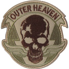 Velcro Patch Metal Gear OUTER HEAVEN Skull Skull (Mud)