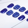 Yienate False Nail for Toes Chic Exquisite Bling Bride Royal