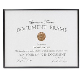 Lawrence Frames 8.5x11 Simply Black Picture Frame