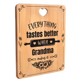 Apjielop Grandma Birthday Gifts - Engraved Bamboo Cutting Board Gifts for Grandma, Grandma Gifts with Touching Sayings, Birthday Gifts for Grandma Nan Nanny Gifts for Birthday, Christmas, Thanksgiving