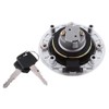 Fuel Cap Cover, Aluminium Fuel Cap Lock with Key Motorcycle