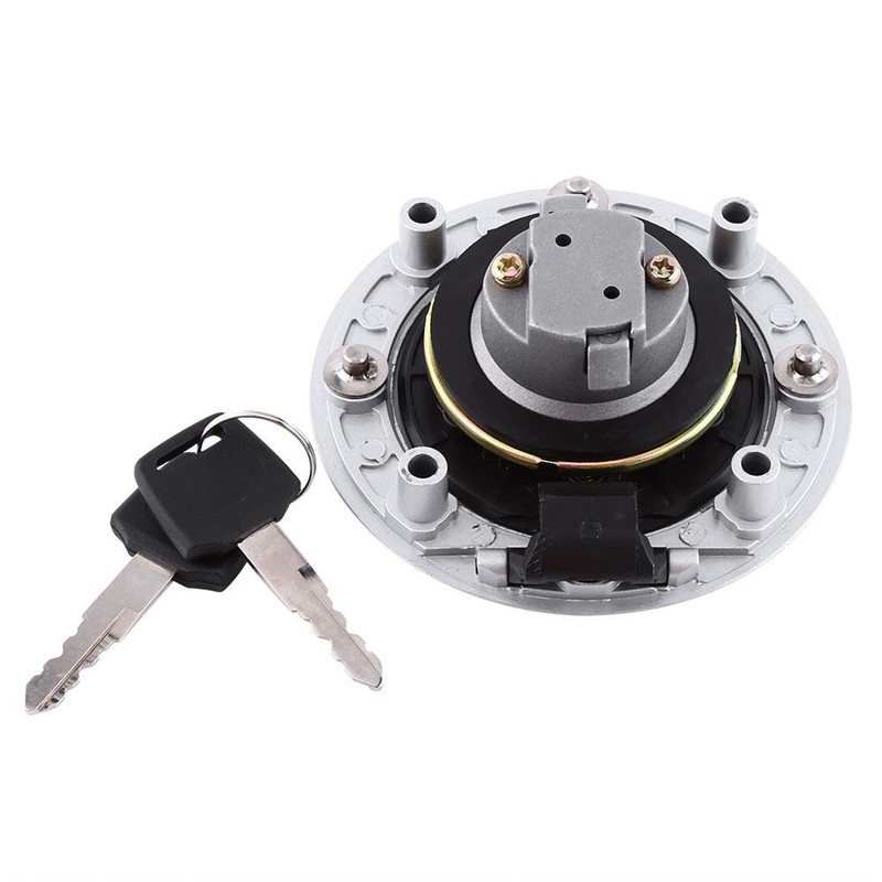 Fuel Cap Cover, Aluminium Fuel Cap Lock with Key Motorcycle
