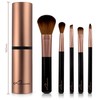 Pinselset Make-Up Luvia, Travel Set Espresso, 5 Kosmetikpinsel Inkl. Schminkpinsel