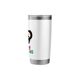 Meowy Christmas Tree Black Cat Xmas Funny Women Men Kids Stainless Steel Insulated Tumbler