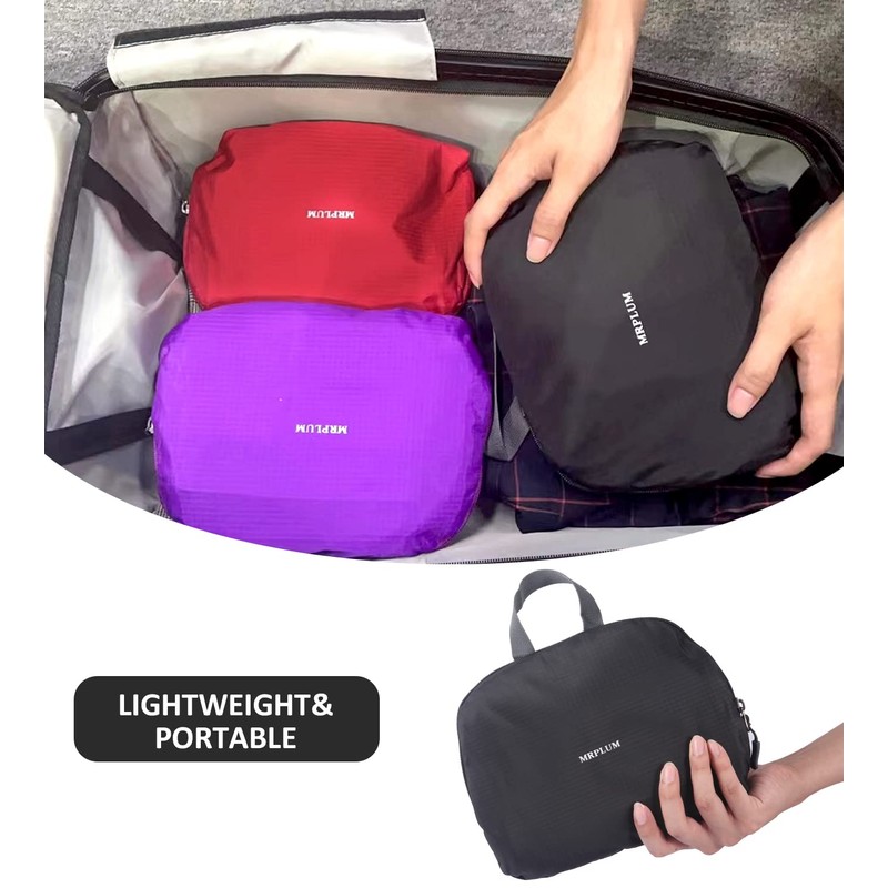 MRPLUM 25L-30L Rucksack Foldable Ultralight Packable Backpack, Unisex Durable Handy