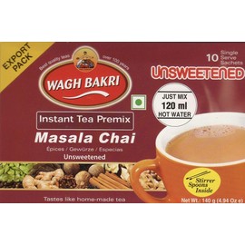 Wagh Bakri Instant Masala Chai Tea Unsweetened - 10 Sachets …