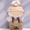 1 Set Doll Clothes 20 cm, Brown Hat and Brown