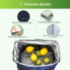iknoe Large Cooler Bag Collapsible, 15L Insulated Bags, Leakproof Lunch