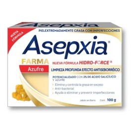 Asepxia Jabón Farma Azufre 100 G. Jabón En Barra Para Acné                                                                                            