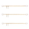 Melody Jane Dolls Houses Dollhouse 3 Wooden Curtain Rods Rails
