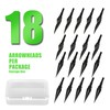 NorthSpoor Traditional Broadheads 18Pcs 125 Grain Traditional Hunting Points Screw-in