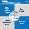 Aquatix Pro Pool Pole Hanger Premium 4pc Aluminium Holder Set,