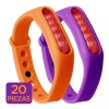 Mercader Digital 20 Pz Pulsera Repelente Mosquito Citronela Zancudo Brazalete