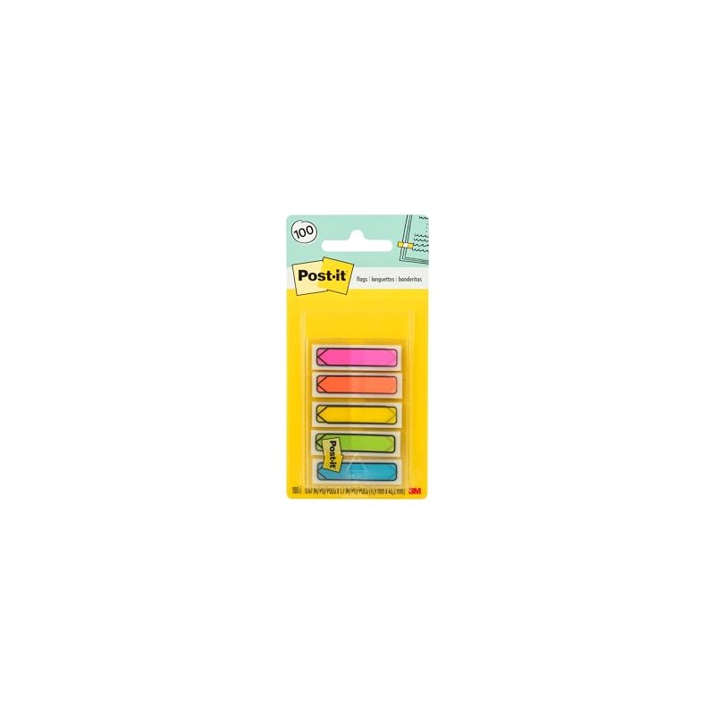 3M Post It Mini Banderitas Flechas Resaltadoras Hojas