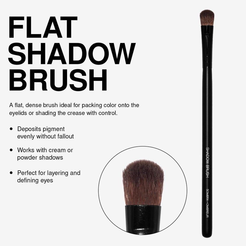 Palladio Flat Shadow Brush, Eyeshadow Flawless Blending, Perfect to Contour,