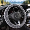 Luxury Plush Steering Wheel Cover, Soft Short-Fur Winter Car Steering