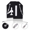 2Pcs Black Silicon Travel Luggage Tags Suitcase Luggage Bag Tags,