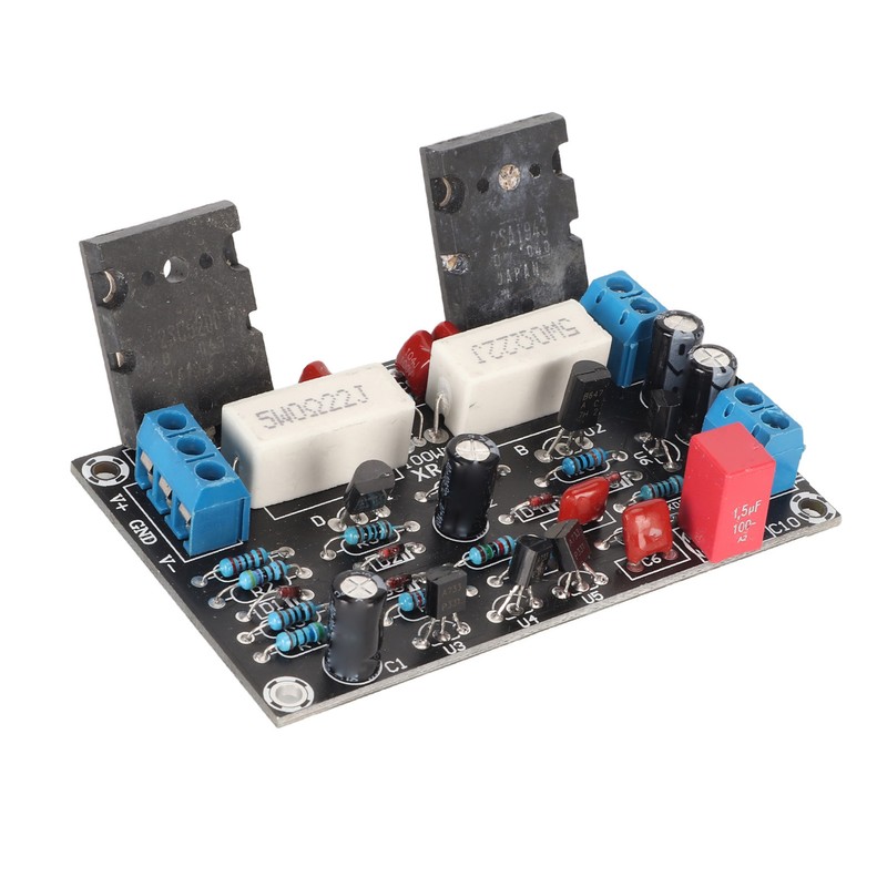 Power Amplifier Board Mono High Power 2SC5200 2SA1943 Quiet 100W