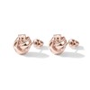 PAVOI 14K Rose Gold Plated Sterling Silver Post Love Knot